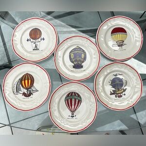 Longchamp Boutique vintage plates — never used